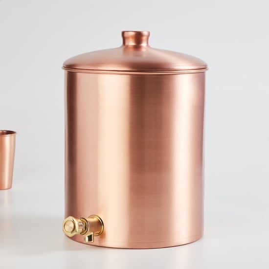 Healthy Living Copper Solid Dispenser with Lid - 8L