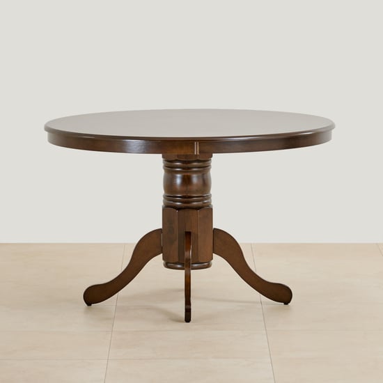 Cleo Rubber Wood 6-Seater Dining Table - Brown