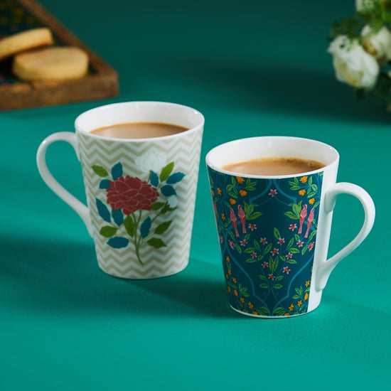 Corsica Bela Set of 2 Bone China Coffee Mugs