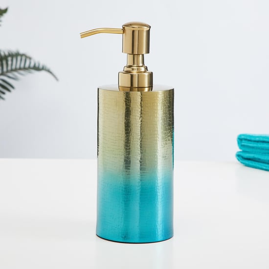 Panama Aurum Stainless Steel Soap Dispenser, Blue