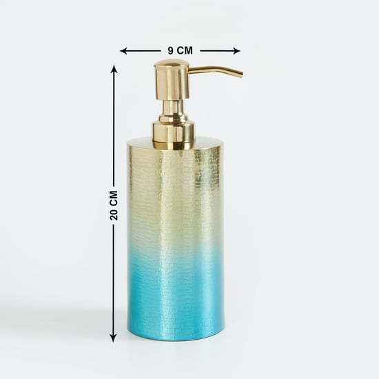 Panama Aurum Stainless Steel Soap Dispenser, Blue
