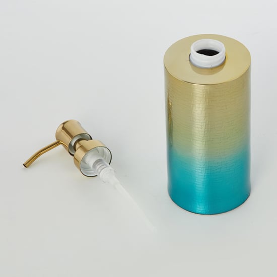 Panama Aurum Stainless Steel Soap Dispenser, Blue