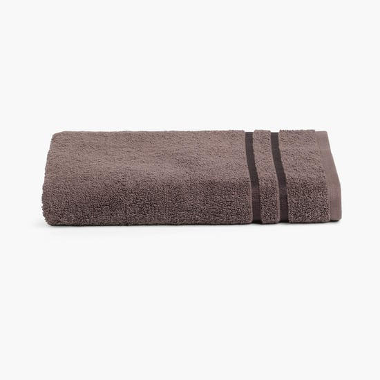 SPACES Atrium Brown Textured Cotton Bath Towel - 70x150cm