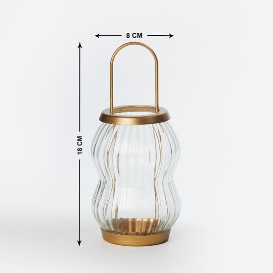 Modern Glass and Metal Lantern