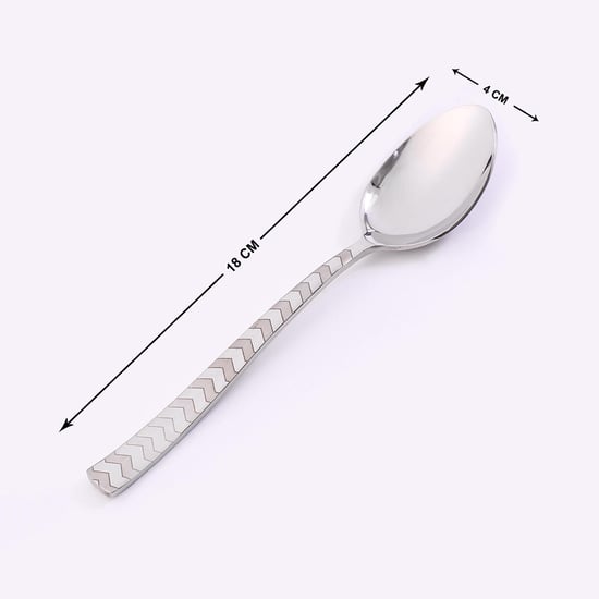 WONDERCHEF Roma Silver Stainless Steel Spoon - 18x4cm - 6 Pcs