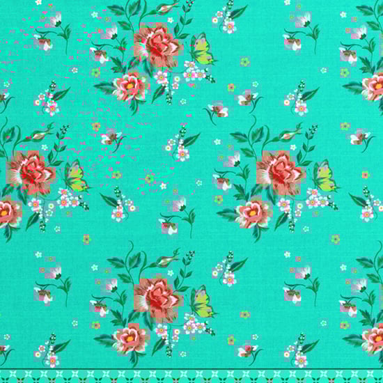 PORTICO Florique Cotton 144TC Printed 5Pcs Super King Bedsheet Set