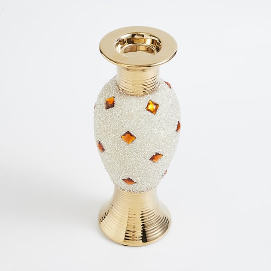 Mystique Ceramic Beaded Candle Holder