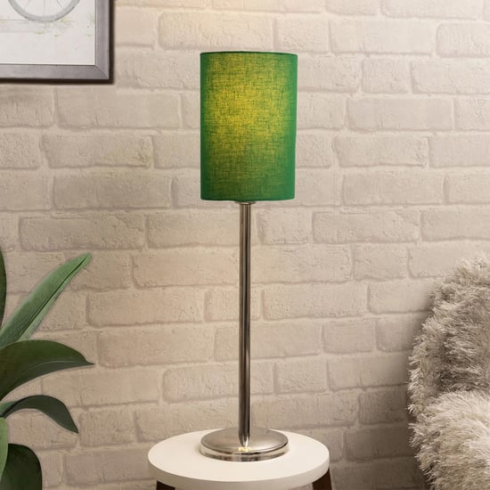 HOMESAKE Contemporary Decor Green Steel Table Lamp With Shade