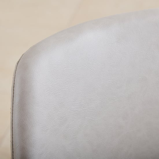 Vegas Set of 2 Faux Leather Dining Chairs - Grey