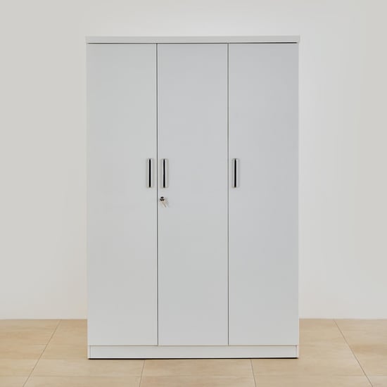 Helios Reynan NXT 3-Door Wardrobe - White