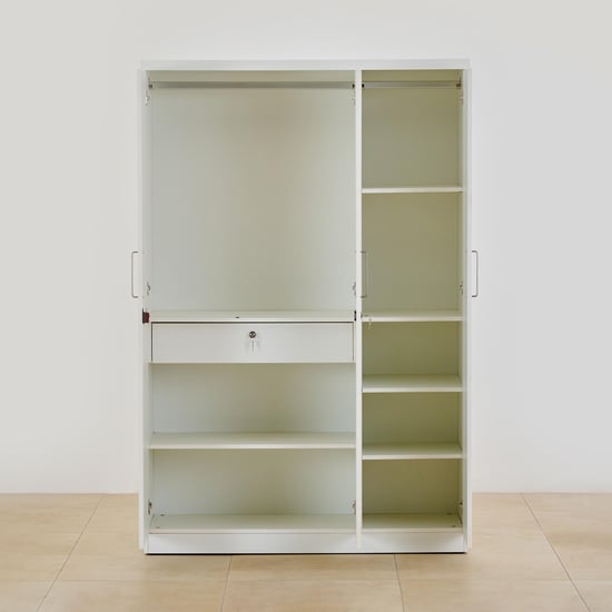 Helios Reynan NXT 3-Door Wardrobe - White