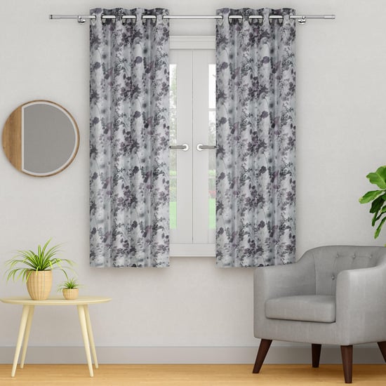 PORTICO Willow Curtains Set Of 2 Printed Window Curtains