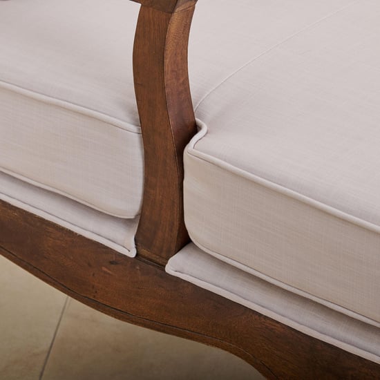 Victoria Fabric Chaise Lounge - Beige