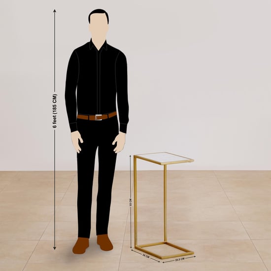 Martina Marble Top Cocktail Table - Gold