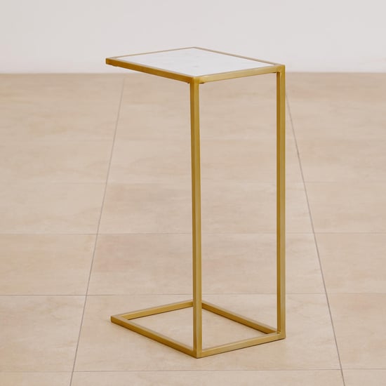 Martina Marble Top Cocktail Table - Gold