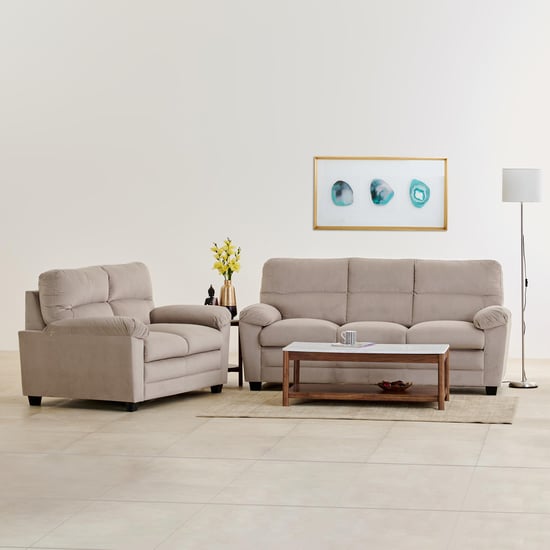 Helios Mojo Velvet 3+2 Seater Sofa Set - Greige