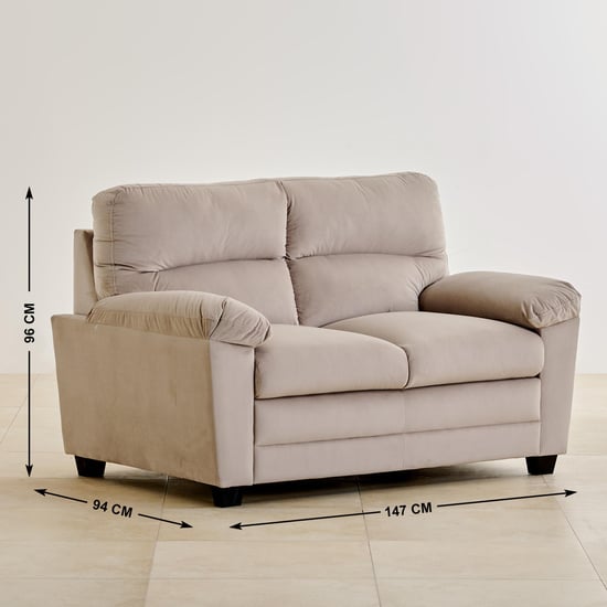 Helios Mojo Velvet 3+2 Seater Sofa Set - Greige