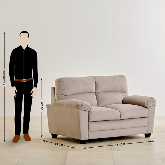 Helios Mojo Velvet 3+2 Seater Sofa Set - Greige