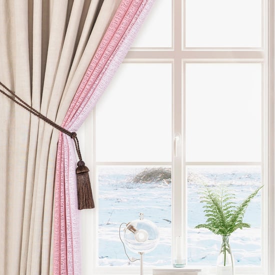 DECO WINDOW Chocolate Curtain Tie-Back Ropes - Set of 2