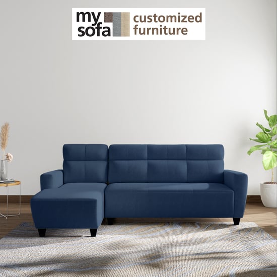 Helios Emily Chenille 3-Seater Left Corner Sofa with Chaise - Customized Furniture