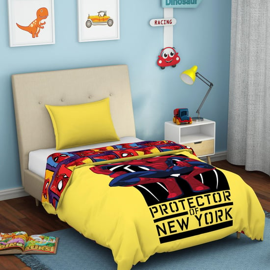 SPACES Kids Spiderman Printed Single Quilt