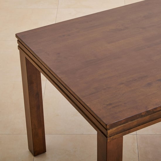 Hercules Solid Wood 6-Seater Dining Table - Brown