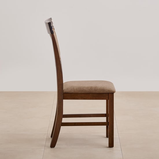 Hercules Set of 2 Fabric Dining Chairs - Brown