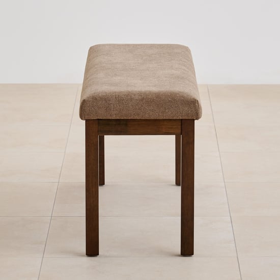 Hercules Fabric Dining Bench - Brown