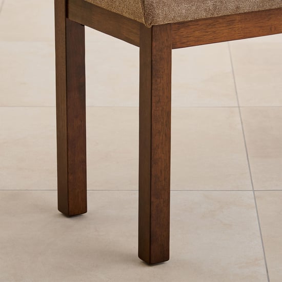 Hercules Fabric Dining Bench - Brown