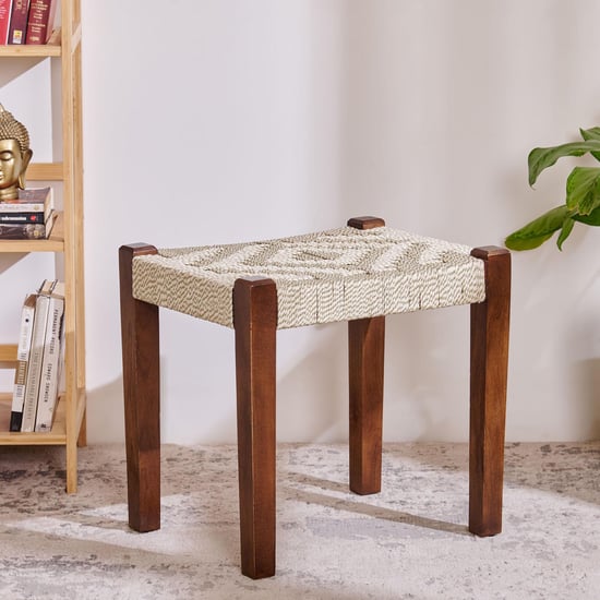 Grace Mango Wood Stool - Brown