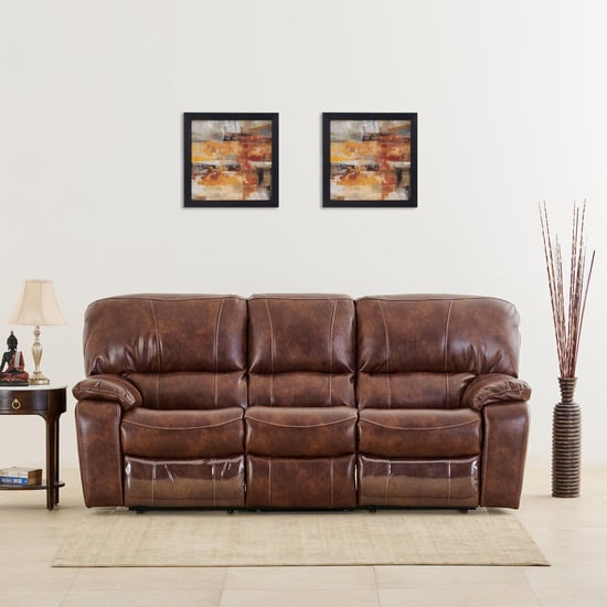 Harvey Nappa 3-Seater Recliner - Brown