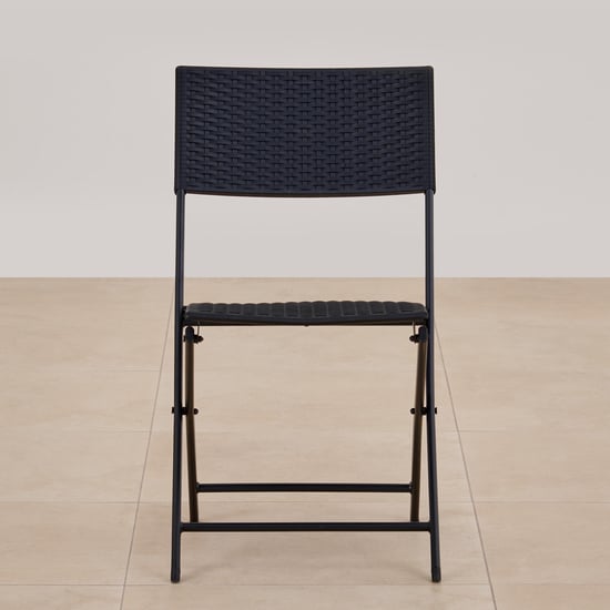 Rex Polypropylene Foldable 2-Seater Tea Set - Black