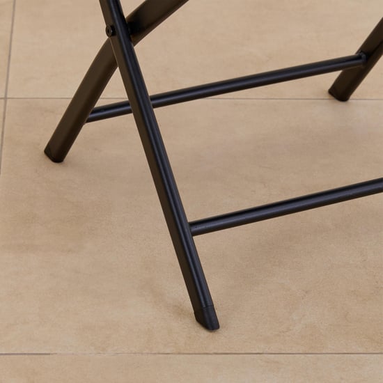 Rex Polypropylene Foldable 2-Seater Tea Set - Black