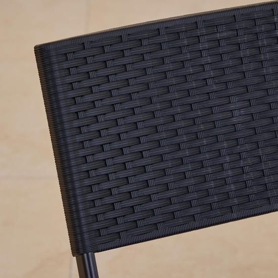 Rex Polypropylene Foldable 2-Seater Tea Set - Black