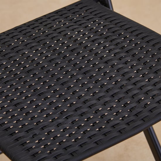 Rex Polypropylene Foldable 2-Seater Tea Set - Black