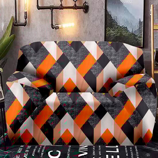 Helios Morgan Digital Printed 1-Seater Sofa Cover