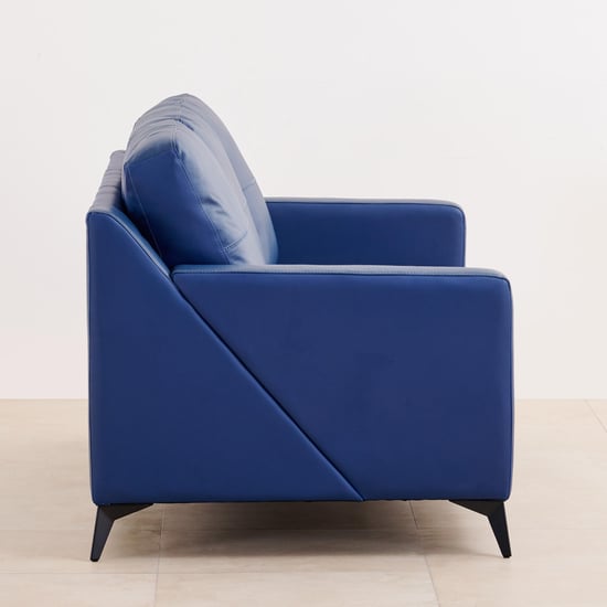 Madison Half Leather 3+2+1 Seater Sofa Set - Blue