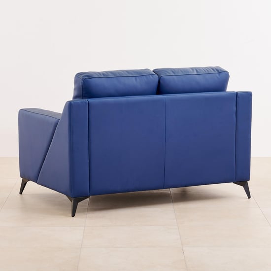 Madison Half Leather 3+2+1 Seater Sofa Set - Blue