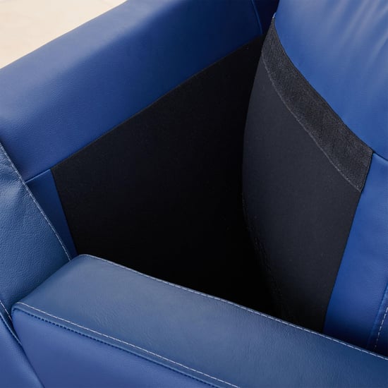 Madison Half Leather 3+2+1 Seater Sofa Set - Blue