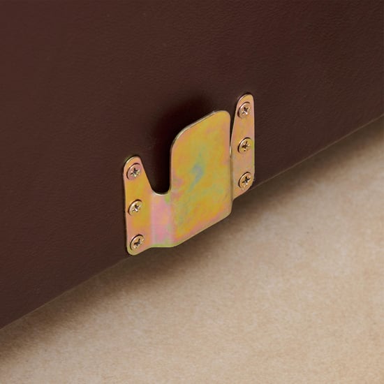 Albury Faux Leather 3-Seater Right Corner Sofa with Chaise - Madrid Brown