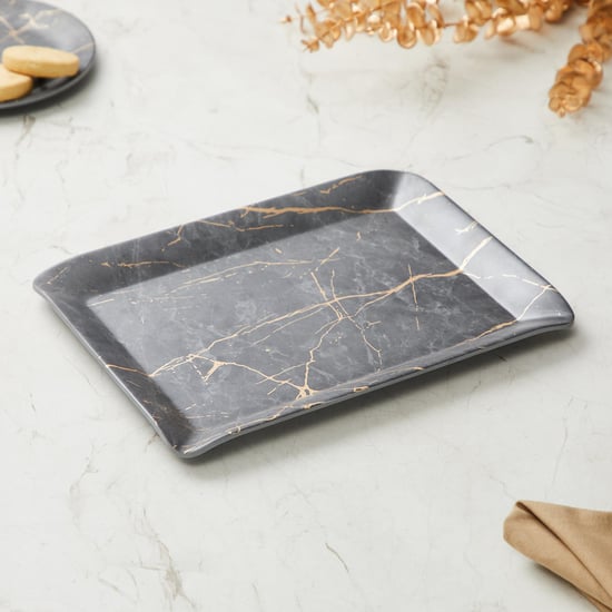 Glen India Selik Melamine Printed Serving Tray - 31.1x22.9cm