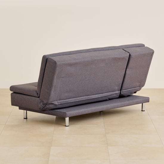 Claudia Fabric 3-Seater Sofa Bed - Grey