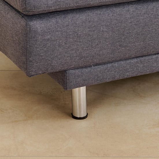 Claudia Fabric 3-Seater Sofa Bed - Grey