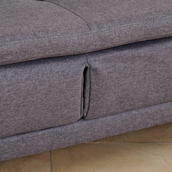 Claudia Fabric 3-Seater Sofa Bed - Grey