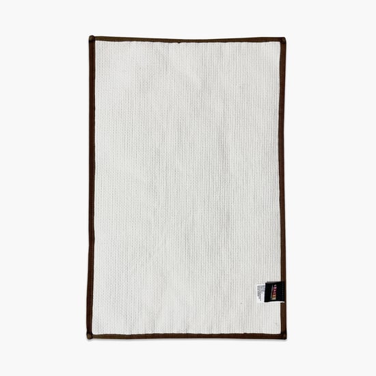 SPACES Luxury Cushlon Cotton Textured Doormat - 39x60cm