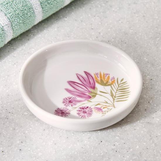 Mekong Ceramic Printed Soap Dish