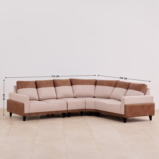 Antonio Fabric 2+1+1+2 Seater Sectional Sofa Set - Beige