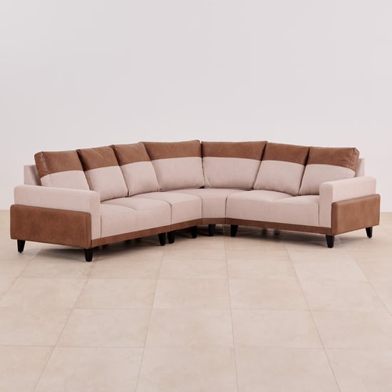 Antonio Fabric 2+1+1+2 Seater Sectional Sofa Set - Beige