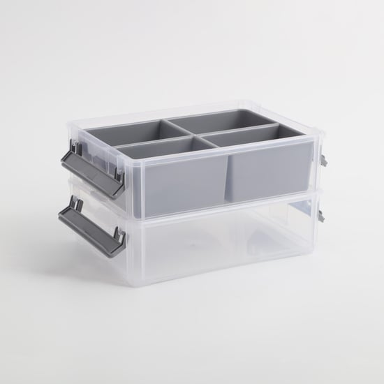 Regan Mallory Polypropylene 3-Tier Stackable Storage Box Set