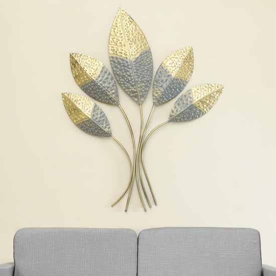 VEDAS Ehaan Metal Leaf Wall Art